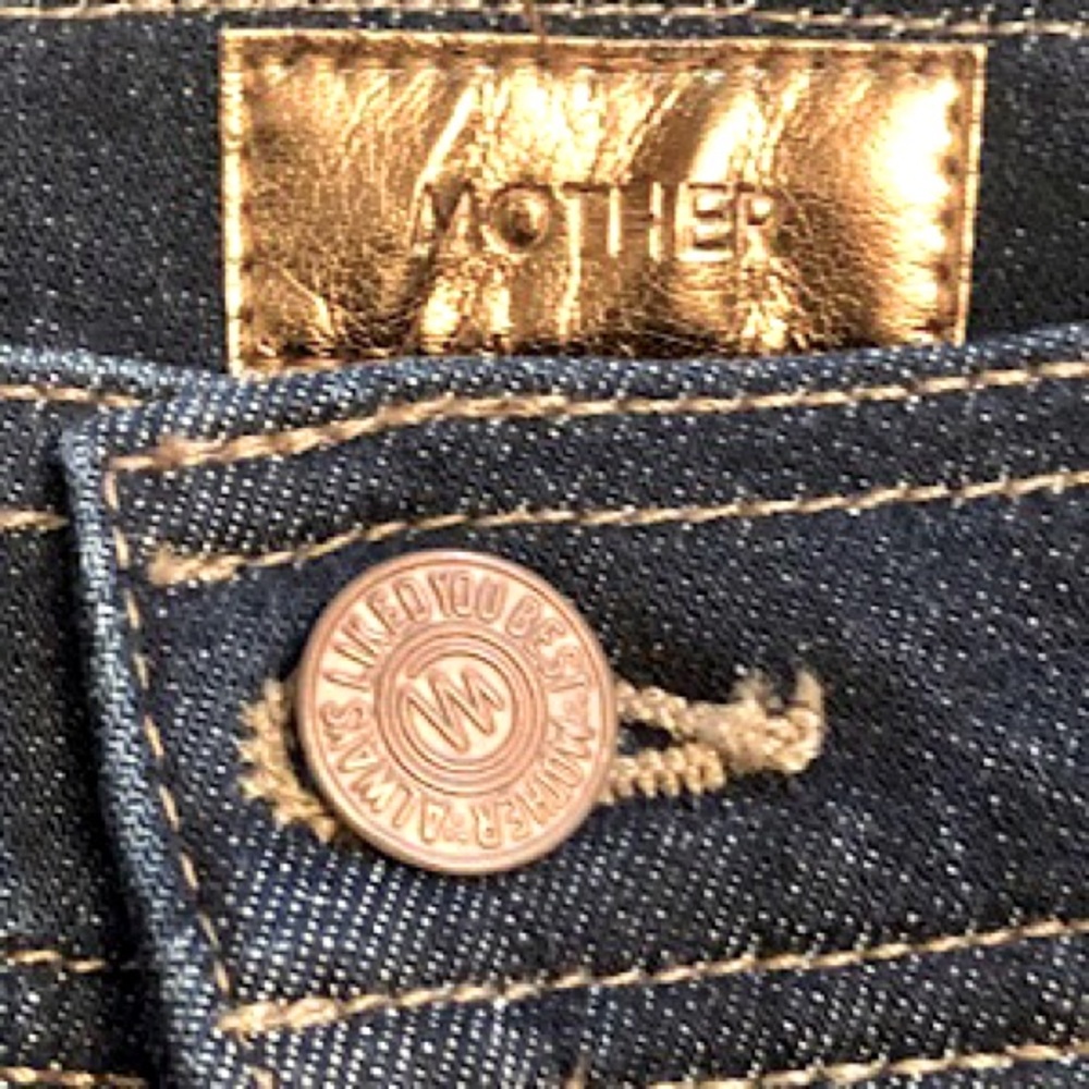 “NEW” MOTHER High-Waist Smokin Double Welt Heel Jean - Picture 8 of 11